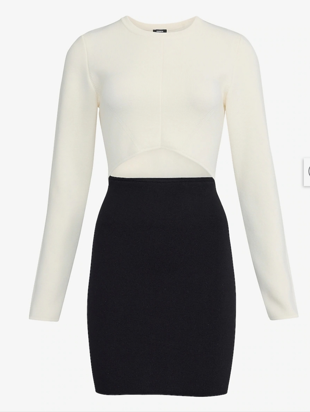 Express Bodycon Bandage Cutout Dress